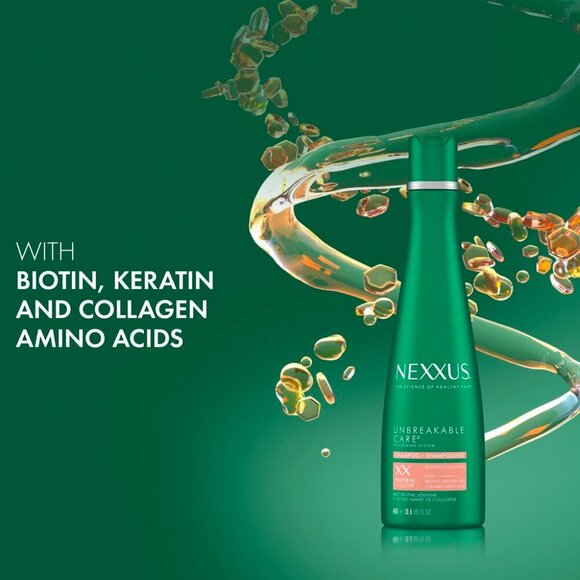 Nexxus Salon Unbreakable Care Protein/Biotin/Keratin Shampoo & Conditioner Set - Picture 12 of 14